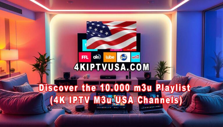 Discover the 10.000 m3u Playlist (4K IPTV M3u USA Channels)